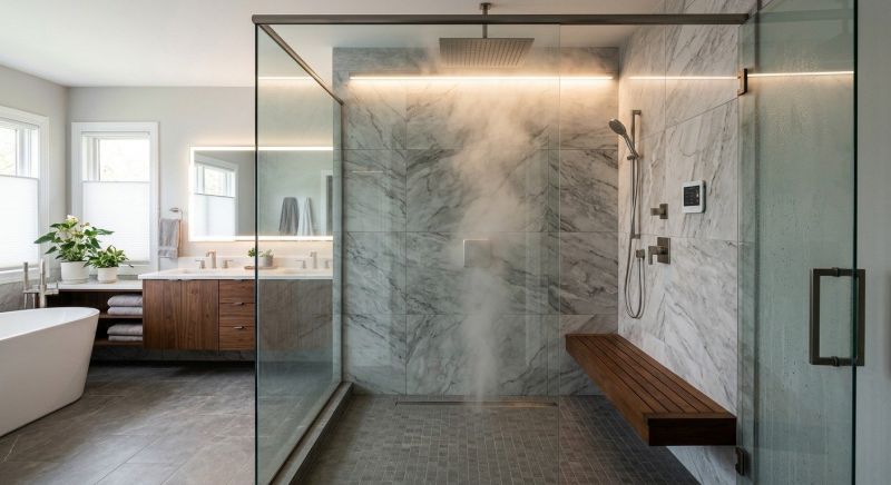 Granite Shower Installation in Kaufman County, TX